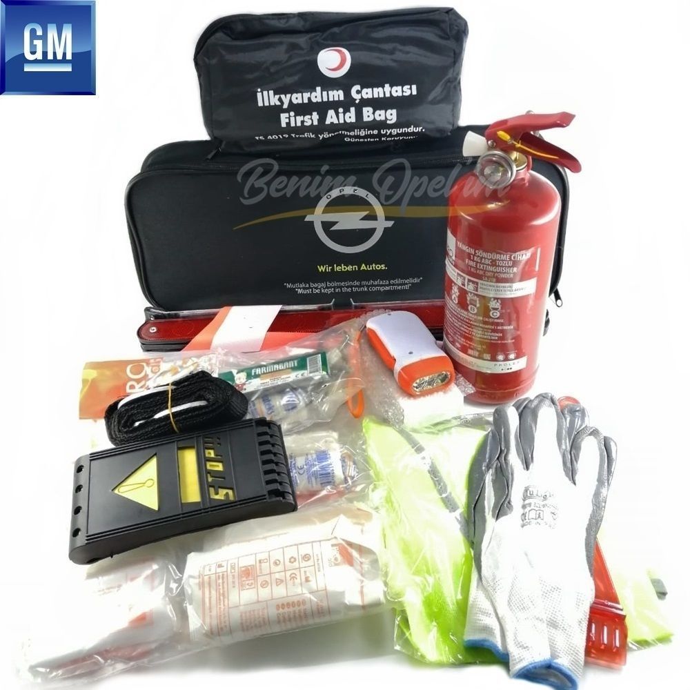 Product Code : 1716708 - Complete Opel Traffic First Aid Kit Black (Safety Kit) GM Genuine 1716708 - 93199860