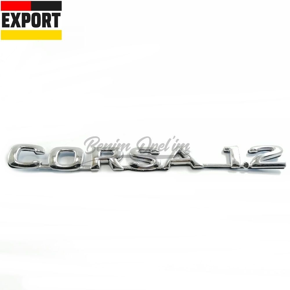 Product Code : 5177121E - Opel Corsa B Corsa 1.2 Lettering Chrome 1st Class Quality 5177121