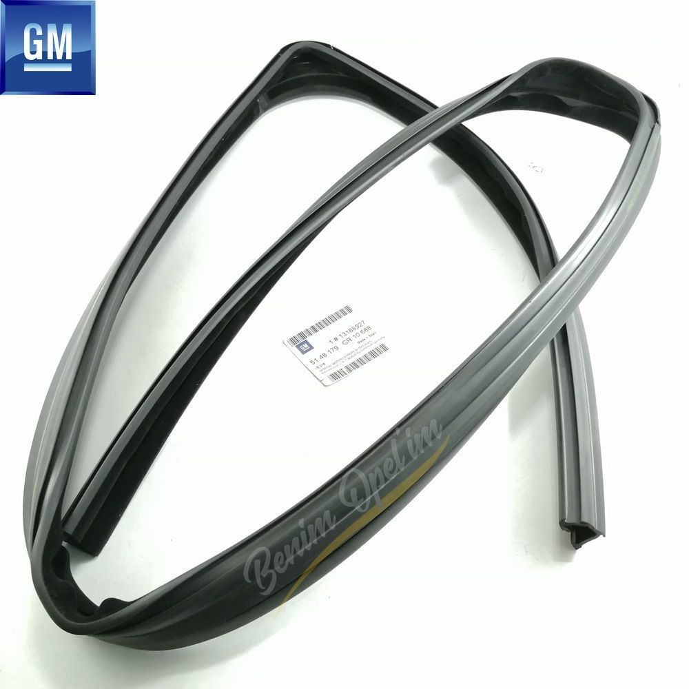 Opel Corsa D L08 3-Door, Corsa E Left Front Door Window Interior Dust Seal GM Original 5148179 - 13188927