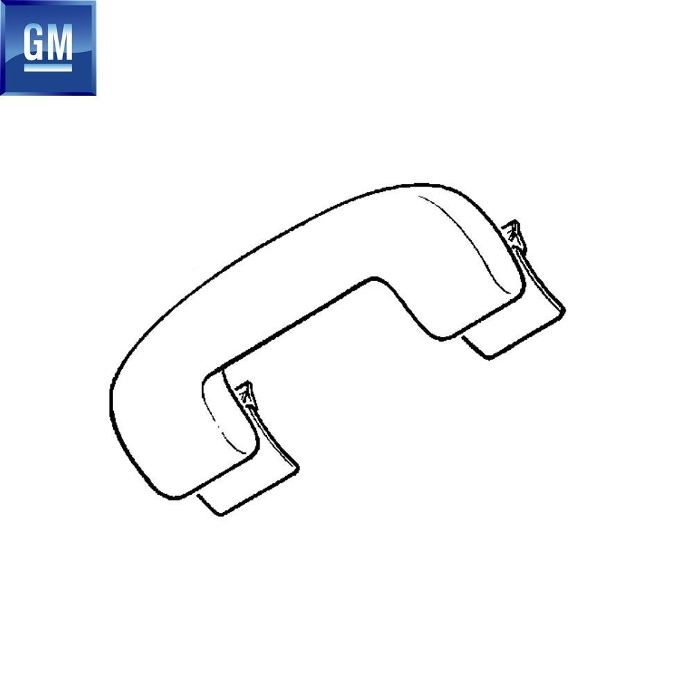 Product Code : 2356011 - Opel Astra G Front Roof Handle Light Grey GM Original 2356011 - 9104229