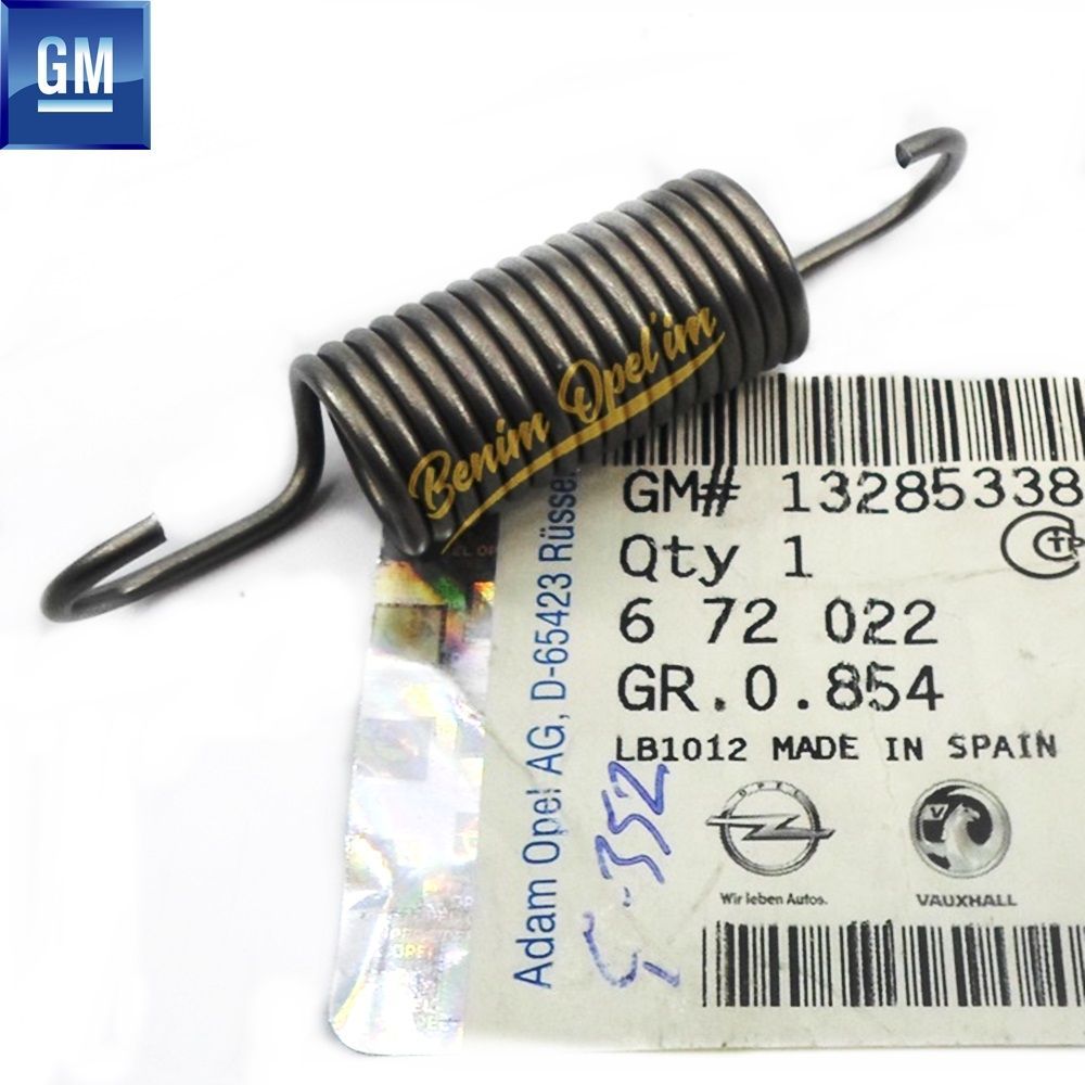 Product Code : 672022 - Chevrolet Cruze, Opel Astra J, Zafira C Clutch Pedal Spring GM Genuine 672022 - 13285338