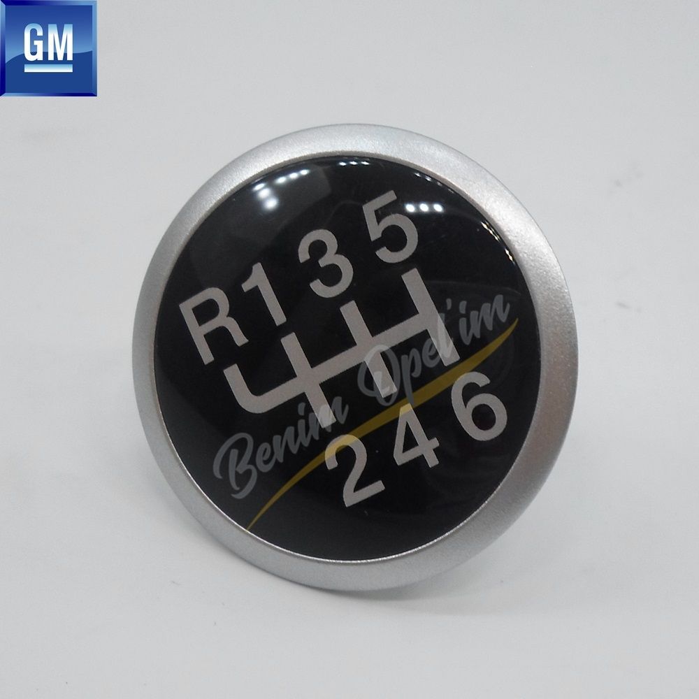 Opel Combo D, Corsa D Opc 6 Forward Manual Gear Knob Top Plate GM Genuine 738273 with Chrome Frame - 95511199 - 95511199