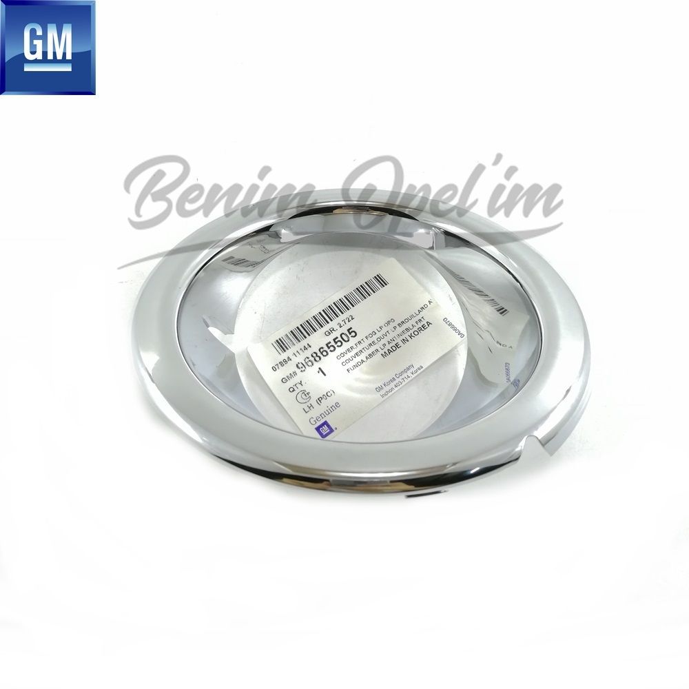 Product Code : 96865505 - Chevrolet Captiva C100 Left Front Fog Headlamp Bezel Chrome Nickel Alloy GM Genuine 96865505