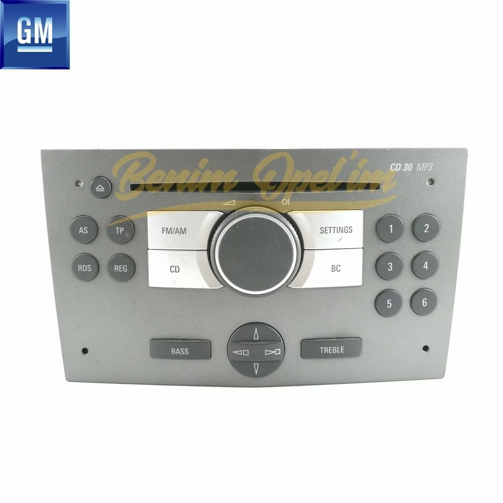 Opel Astra H, Zafira B Complete Cd Player And Radio Tape Grey Mp3 Uch, Uk6 (Cd 30) GM Original 13154304 - UCH-UK6