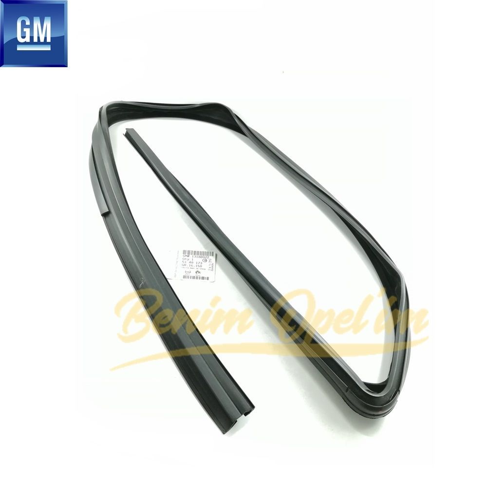 Opel Corsa D, Corsa E Left Front Door Window Seal GM Original 5148173 - 13188922