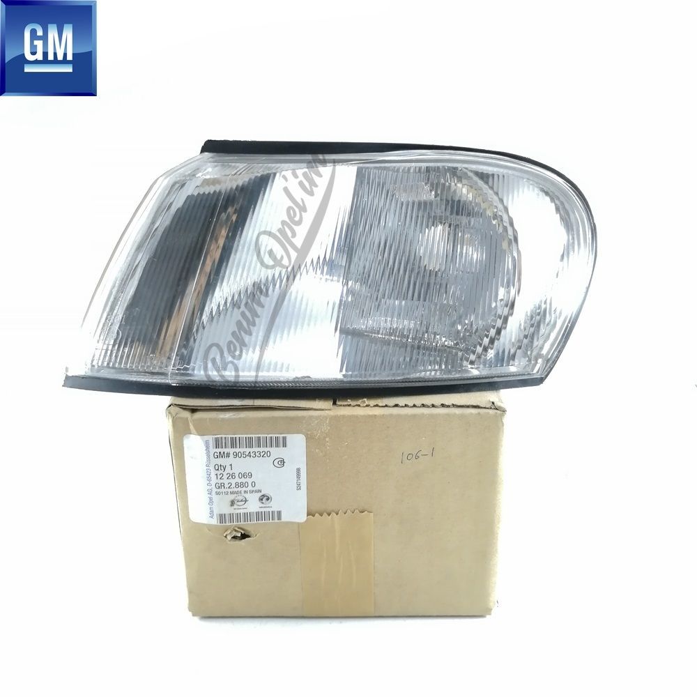 Product Code : 1226069 - Opel Vectra B Complete Left Front Turn Signal Lamp GM Original 1226069 - 90543320