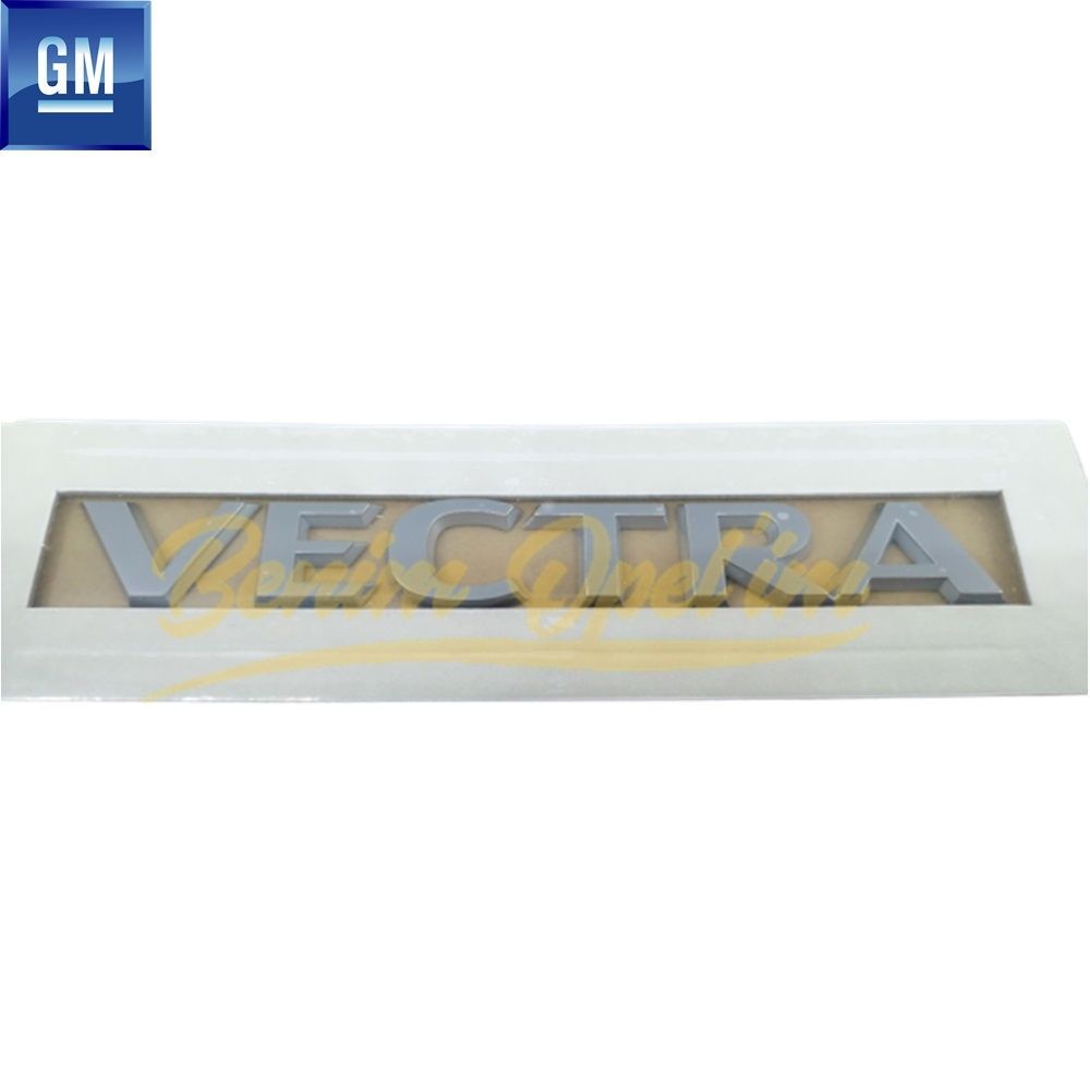 Opel Vectra C Vectra Lettering Matte Chrome GM Original 5177403 - 93187094