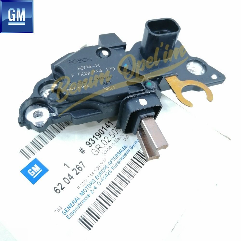 Opel Corsa D, Astra H Complete Alternator Regulator 1.0/1.2/1.4 GM Original 6204267 - 93190141