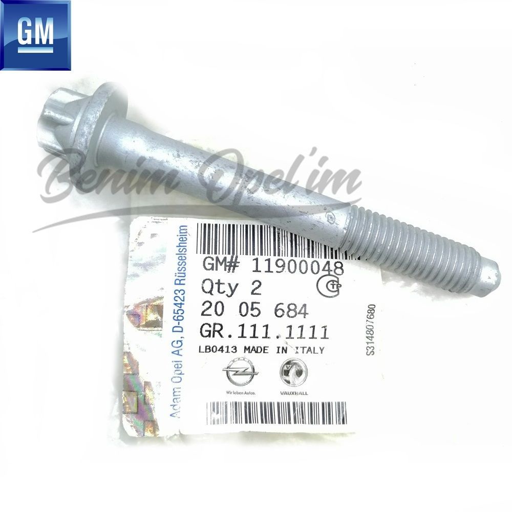 Product Code : 2005684 - 12 Thread Rear Torx Bolt M12X90 Opel Corsa D, Corsa E, Adam GM Original 2005684 - 11900048