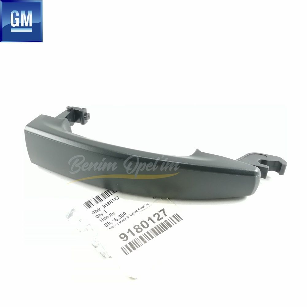 Opel Vectra C, Signum Door Exterior Opening Handle Smoked (Compatible with 4 Doors) GM Original 9180127 - 5138160