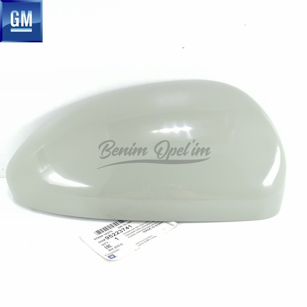 Product Code : 95223741Ç - Chevrolet Cruze 2011 Right Outside Rear View Mirror Cover , Deformed GM Original 95223741Ç