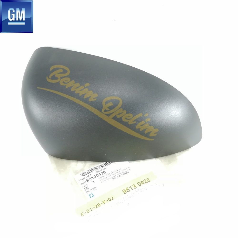 Product Code : 95130426 - Chevrolet Aveo 2012 Right Outside Rear View Mirror Cover Smoked GM Genuine 95130426