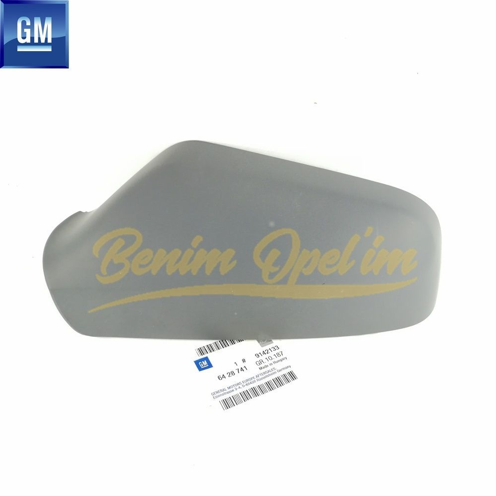 Opel Astra G Left Outside Rear View Mirror Cover Primer GM Original 6428741 - 9142133