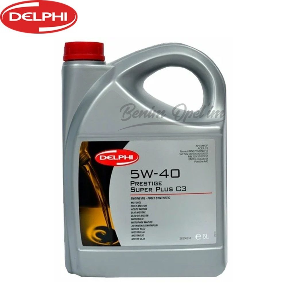 Product Code : 28236316DEL - Delphi Super Plus 5W40 (5Lt) Full Synthetic Engine Oil Particle Delphi Brand