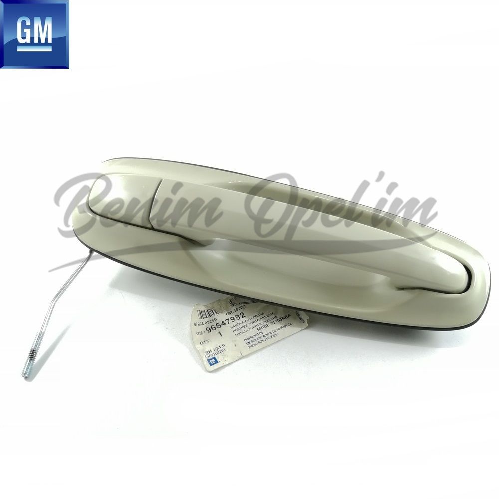 Chevrolet Lacetti J200 Right Rear Door Exterior Opening Handle Lined GM Genuine 96547982