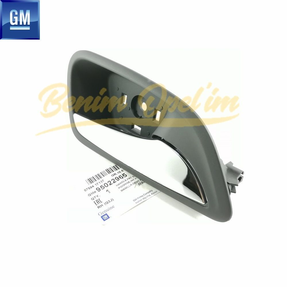 Product Code : 95022965 - Chevrolet Cruze Right Door Interior Opening Handle Chrome GM Genuine 95022965