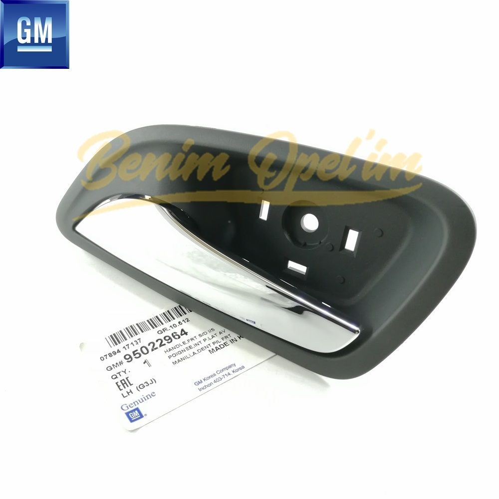 Product Code : 95022964 - Chevrolet Cruze Left Door Interior Opening Handle Chrome GM Genuine 95022964