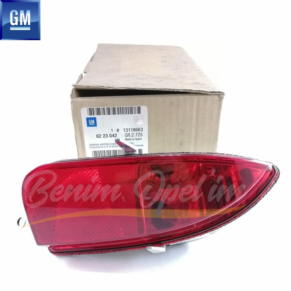 Product Code : 6223042 - Opel Corsa C Right Rear Bumper Fog Lamp Red (Reflector) GM Original 6223042 - 13118663