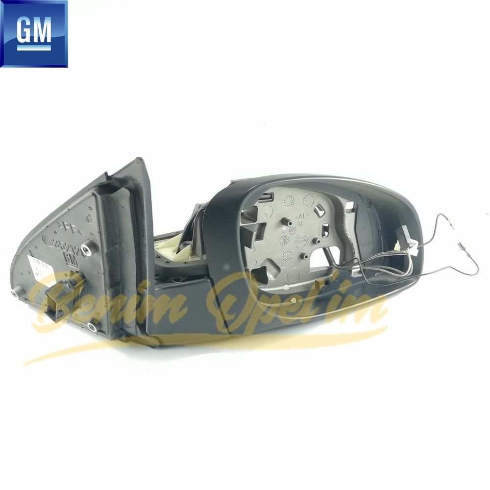 Opel Vectra C Gts Electric Right Outside Rear View Mirror Housing Black GM Original 6428263 - 13253318 - 13253318