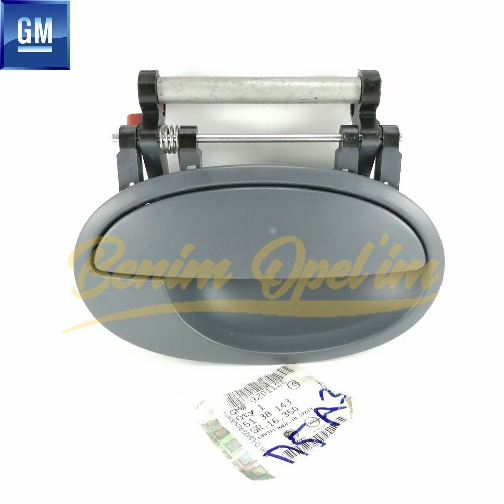 Product Code : 5138143 - Right Door Exterior Opening Handle Liner Opel Combo C, Corsa C, Meriva A GM Original 5138143 - 9201128