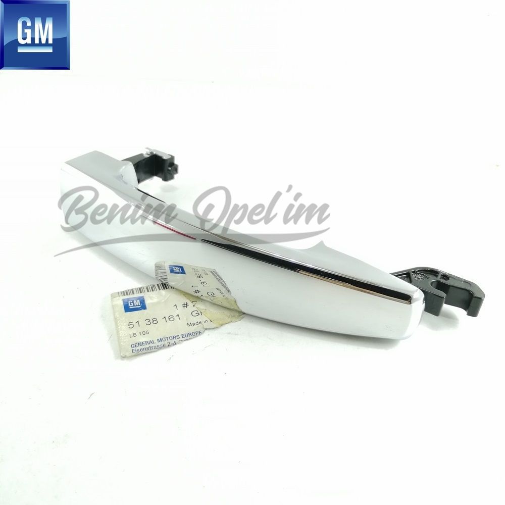 Product Code : 138161 - Opel Vectra C, Signum Door Exterior Opening Handle Chrome (Compatible with 4 Doors) GM Original 5138161 - 24419489