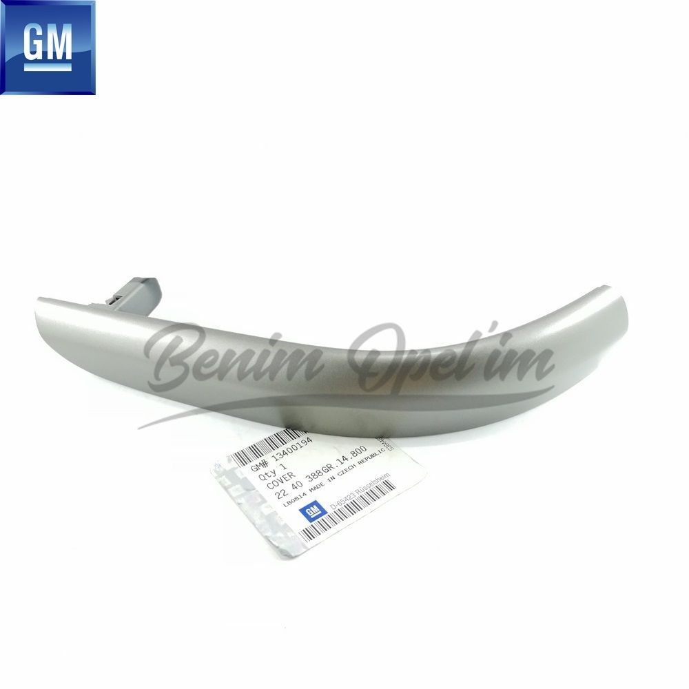 Opel Astra J Left Rear Door Handle Cover Silver Grey GM Genuine 2240388 - 13400194