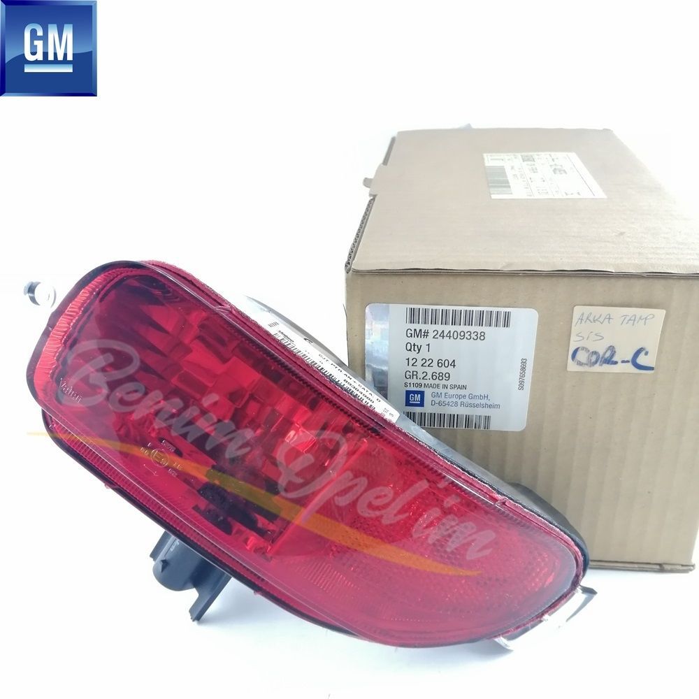 Product Code : 1222604 - Opel Corsa C Bulbless Right Rear Bumper Fog Lamp Red (Reflector) GM Original 1222604 - 24409356