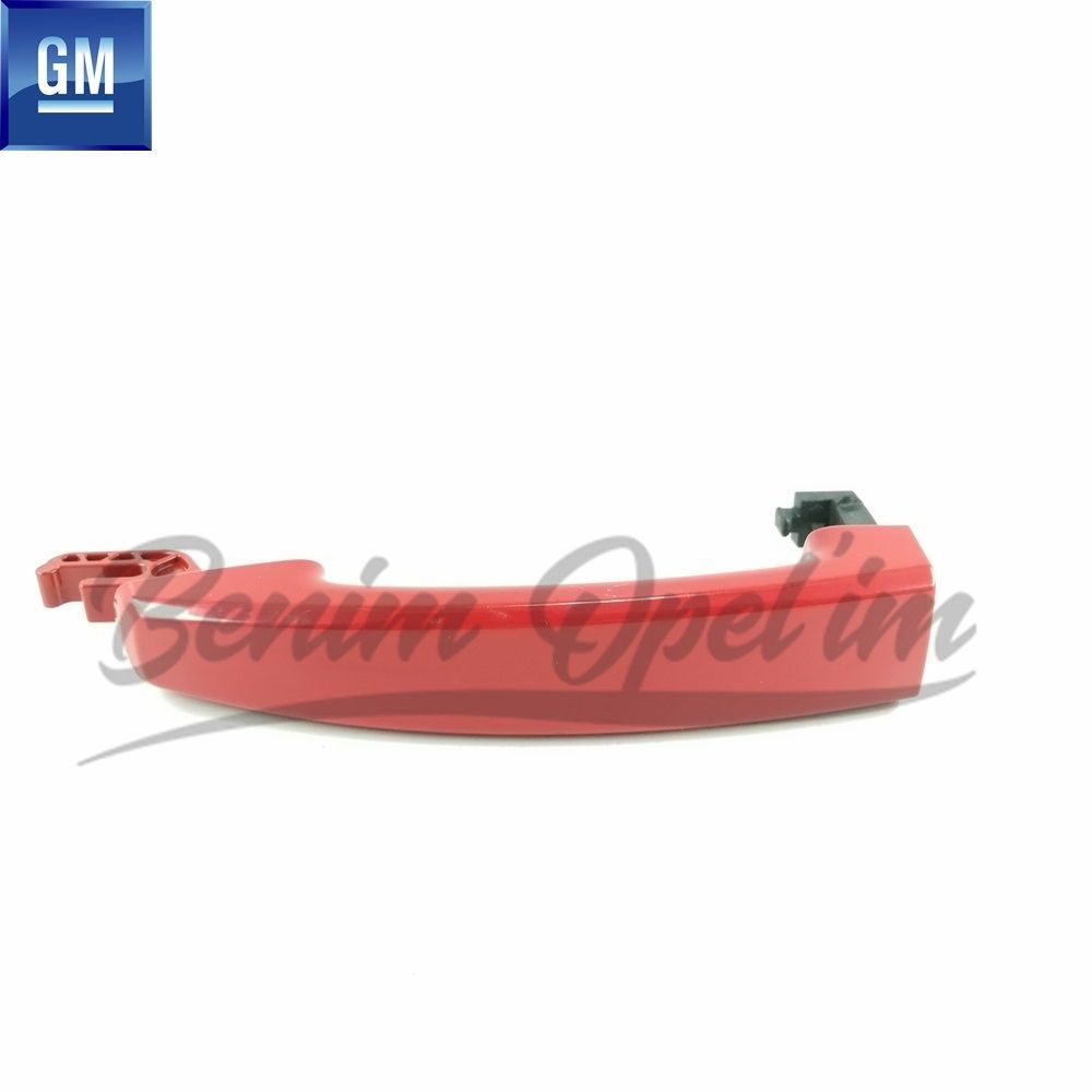 Door Exterior Opening Handle Red Chevrolet Aveo T300, Cruze, Trax, Opel Astra J, Insignia A, Meriva B, Mokka, Zafira C GM Genuine 138616K - 92233089