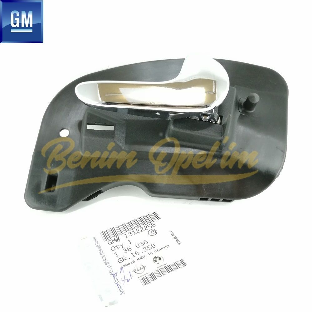 Product Code : 136036 - Opel Corsa C Right Door Interior Opening Handle Chrome Nickel Alloy GM Original 136036 - 13122255