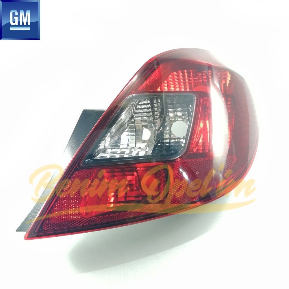 Opel Corsa D Complete Right Rear Tail Light Dark Colour GM Original 93196754 - 1222200