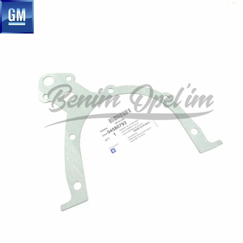 Oil Pump Seal 1.2/1.3/1.3/1.4/1.4/1.6/1.8 Opel Astra F G H, Corsa B C, Combo C, Meriva A, Tigra A B, Vectra A B C, Zafira A B GM Genuine 94580793 - 646913