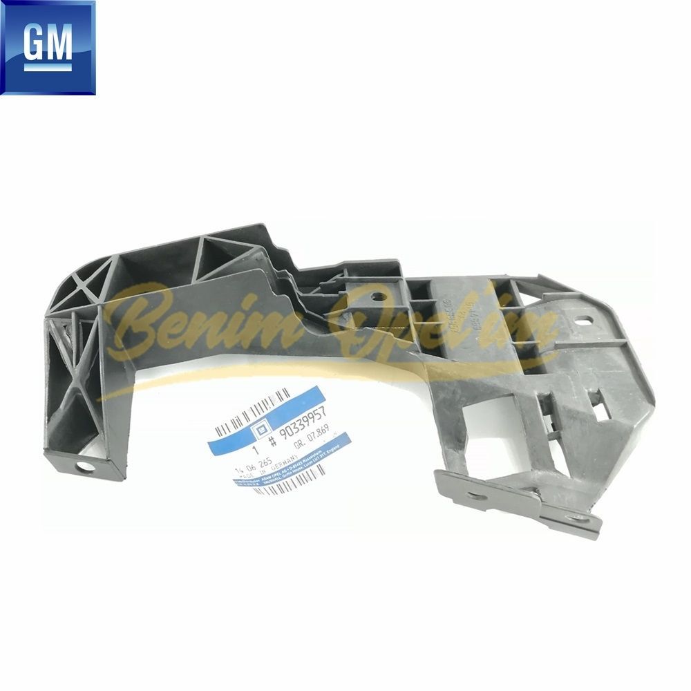 Opel Omega A Left Rear Bumper Side Bracket GM Genuine 1406265 - 90339957