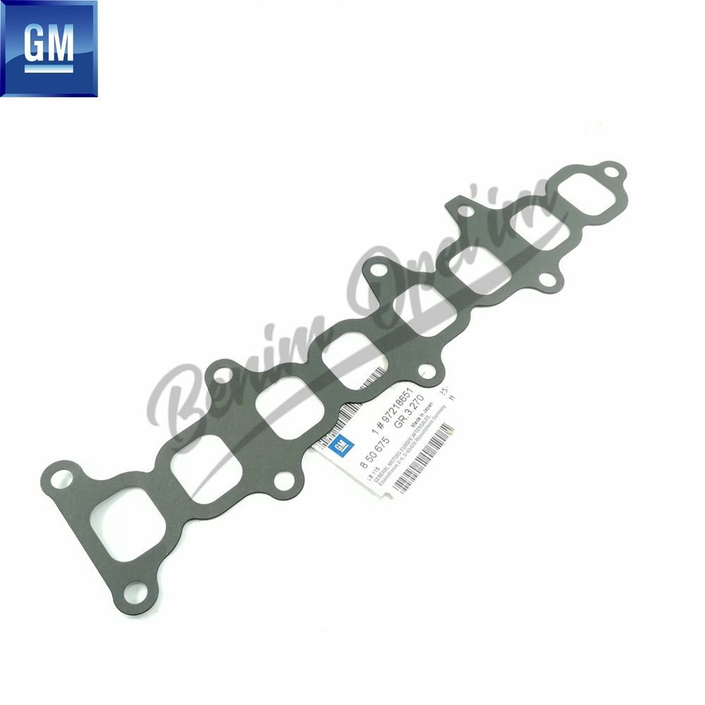 Product Code : 850675 - Upper Cylinder Head Intake Manifold Gasket 1.7 Diesel Opel Astra G, Corsa C, Zafira A, Combo C GM Original 850675 - 97218651 - 97218651