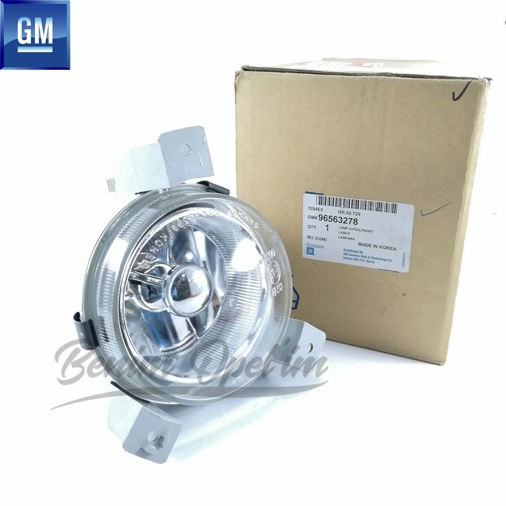 Chevrolet Spark M100 Oval Complete Right Front Fog Lamp GM Original 96563278