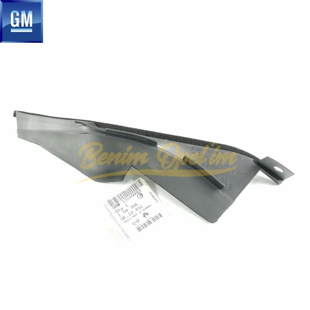 Opel Insignia A Right Front Water Deflector Support Panel (Water Groove Bakelite) GM Genuine 104366 - 13249993