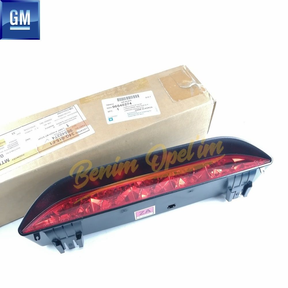 Chevrolet Kalos Complete Rear Third Additional Stop Lamp GM Original 96540274