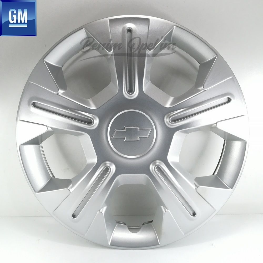 Chevrolet Spark M200 Wheel Cover Silver Grey 5 Spoke 13 Inch Code: My08 1 Piece Price GM Genuine 96666737