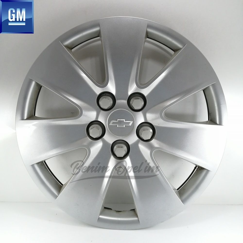 Chevrolet Cruze Wheel Cover Silver Grey 5 Lug 7 Lever 15 Inch 1 Piece Price GM Genuine 96837051