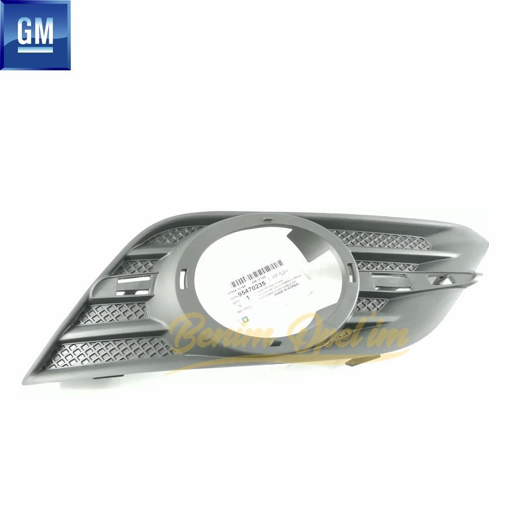 Opel Mokka Foggy Front Bumper Left Fog Light Cover Smoked GM Original 95470235 - 1400986