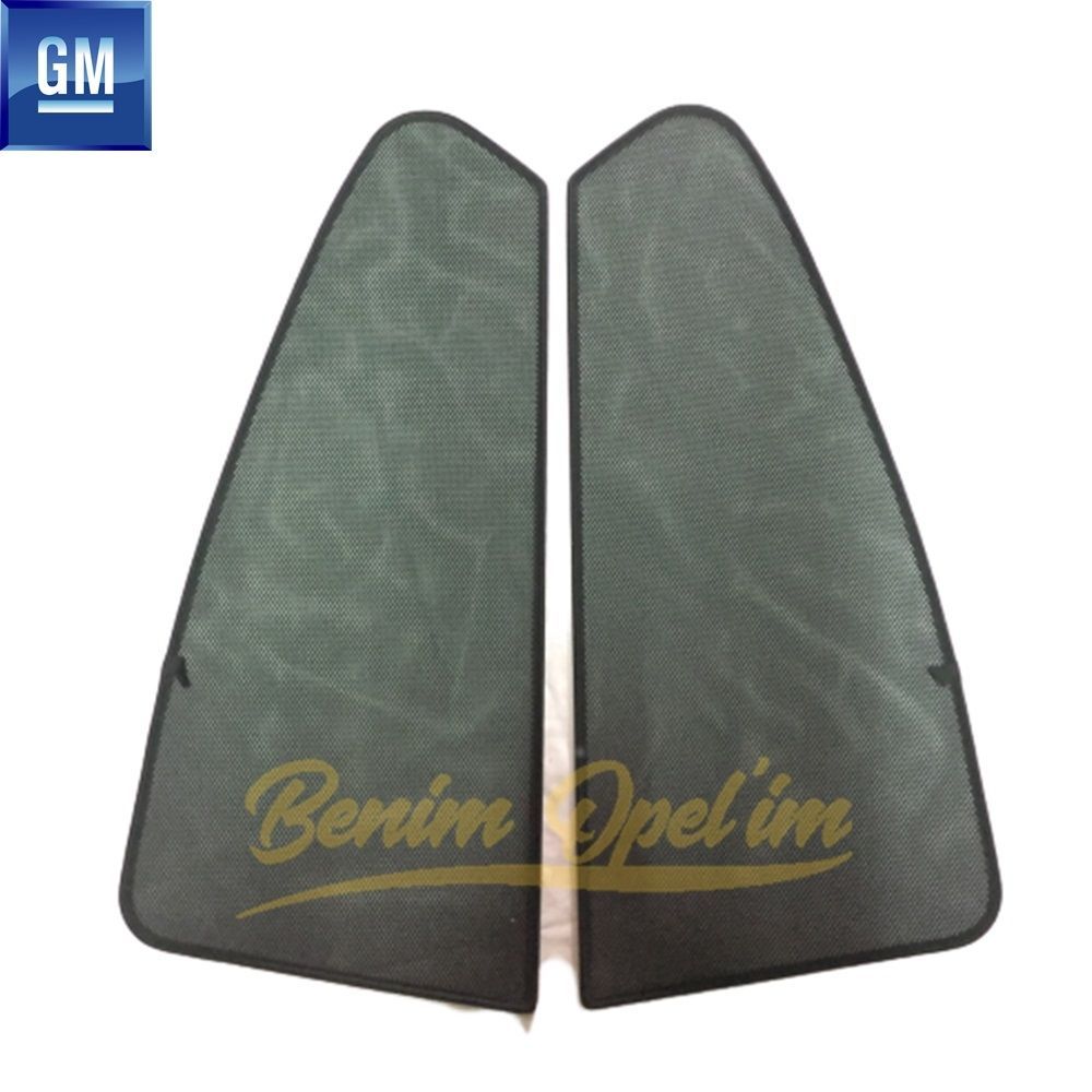 Chevrolet Cruze Sedan Rear Door Window Sun Shade Curtain Set Black GM Genuine 19203071