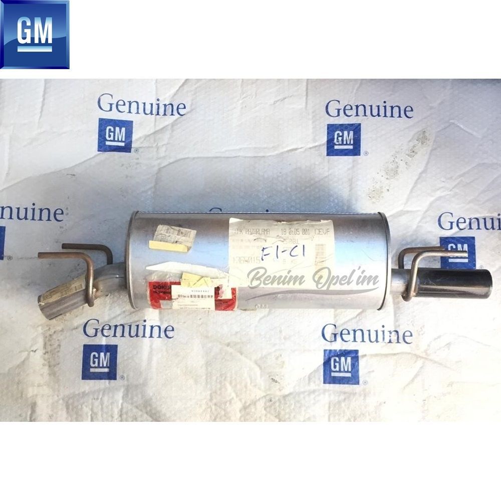 Opel Omega B Complete Tail And Rear Muffler Exhaust X25XE GM Original 5852373 - 93181187