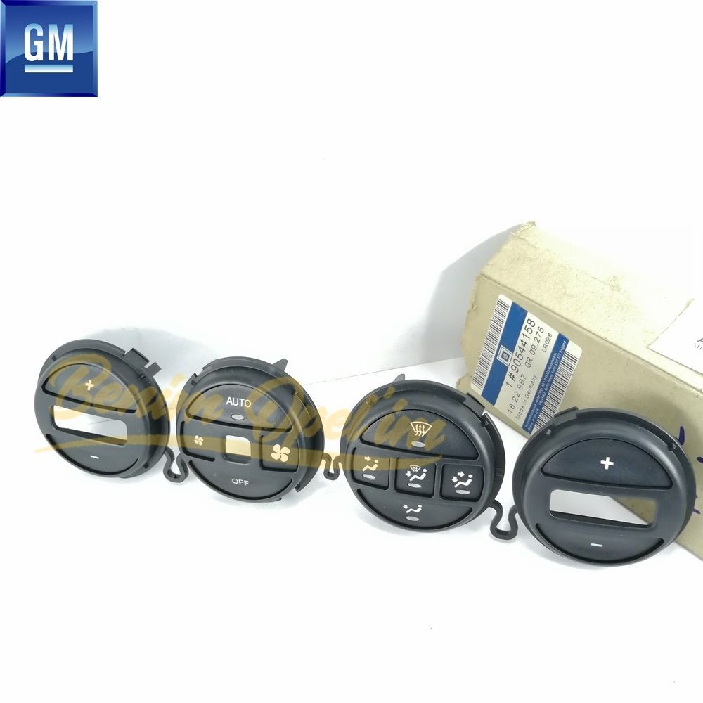 Product Code : 1822967 - Opel Omega B Complete Climate Control Button Set Black (Set of 4) GM Genuine 1822967 - 90544158 - 90544158