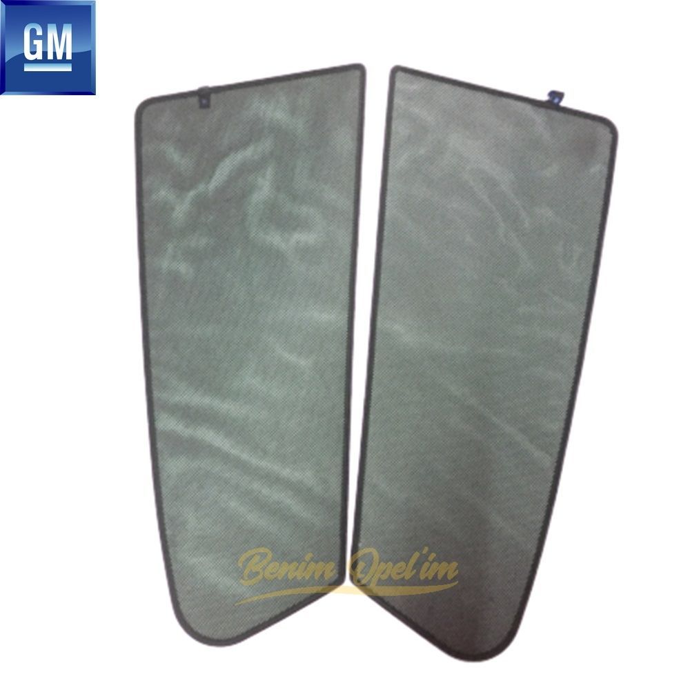 Product Code : 1732114 - Opel Insignia A Rear Door Window Sun Shade Curtain Kit Black GM Genuine 1732114 - 13321014