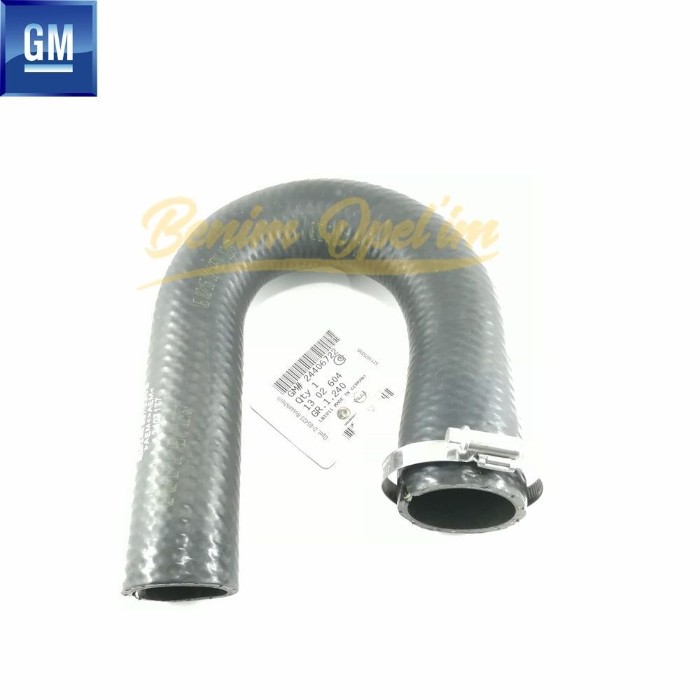 Opel Corsa C, Combo C Turbo Inlet Pipe Y17DT Diesel GM Original 1302604 - 24406722 - 24406722