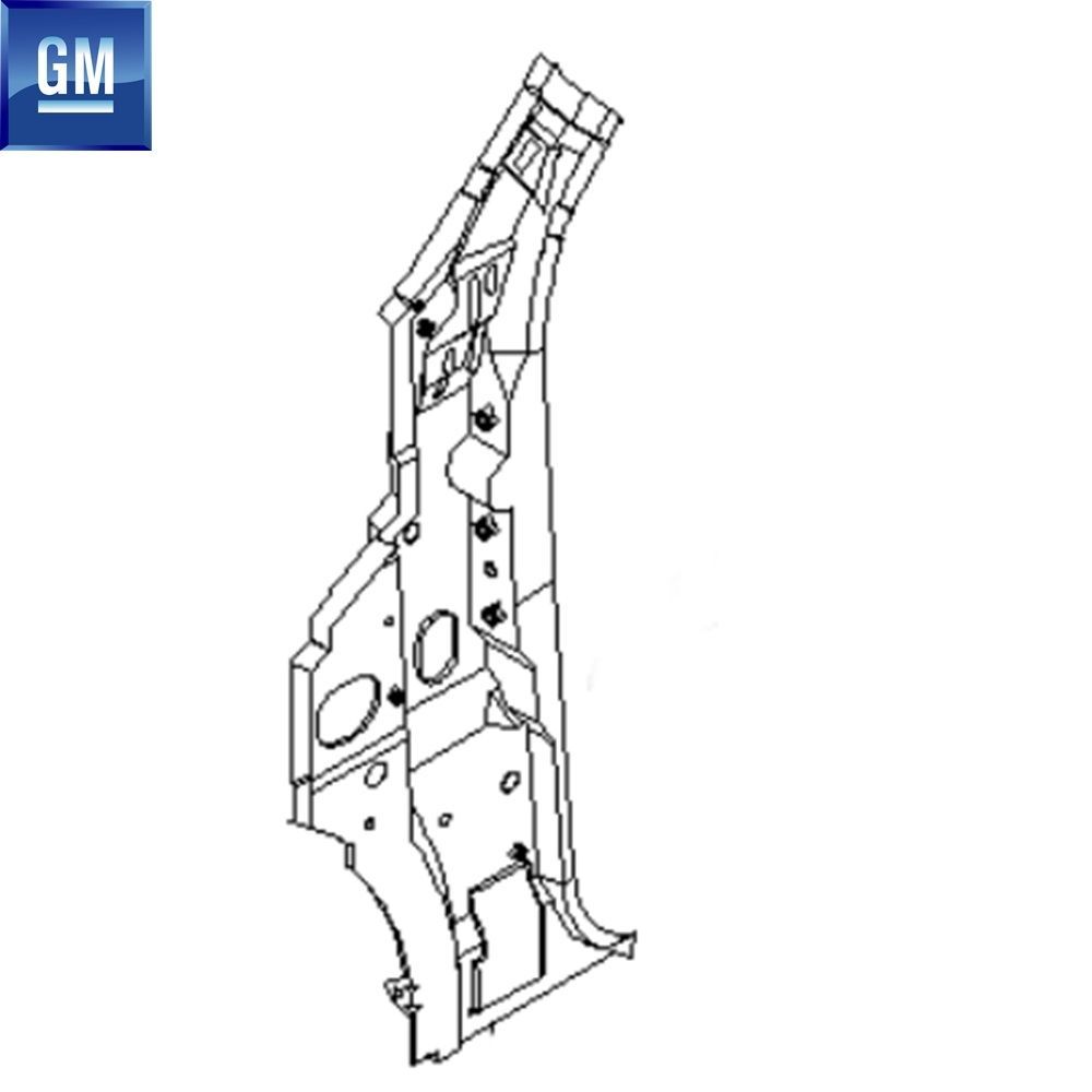 Chevrolet Aveo T250, Aveo T255 Right Front Side Panel GM Genuine 96648072