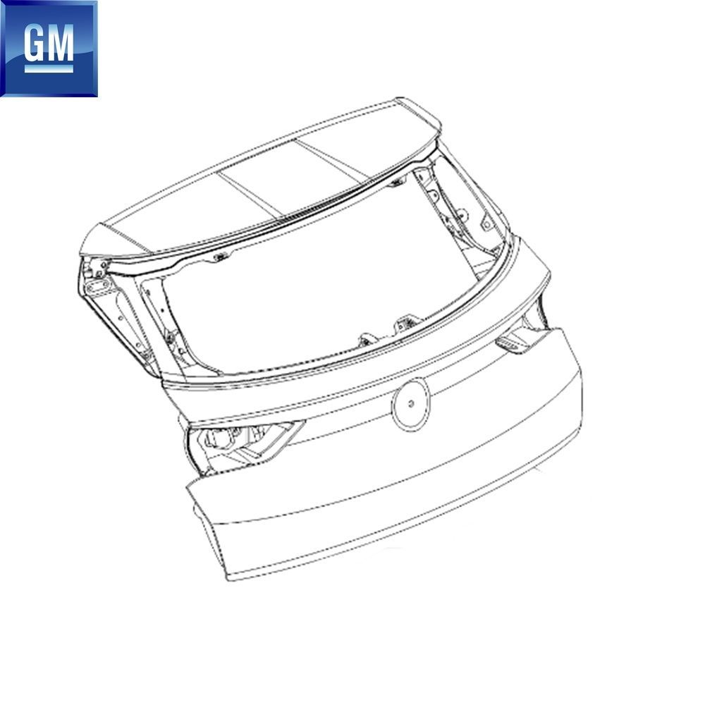 Opel Grandland X Rear Tailgate Lining GM Genuine 95525765 - YP00049780