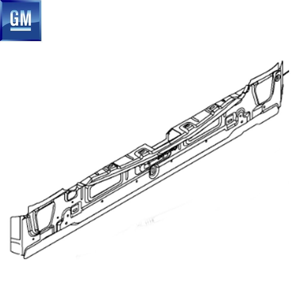 Product Code : 93304227 - Opel Astra H Sedan Rear Panel Reinforcement Sheet GM Genuine 93304227