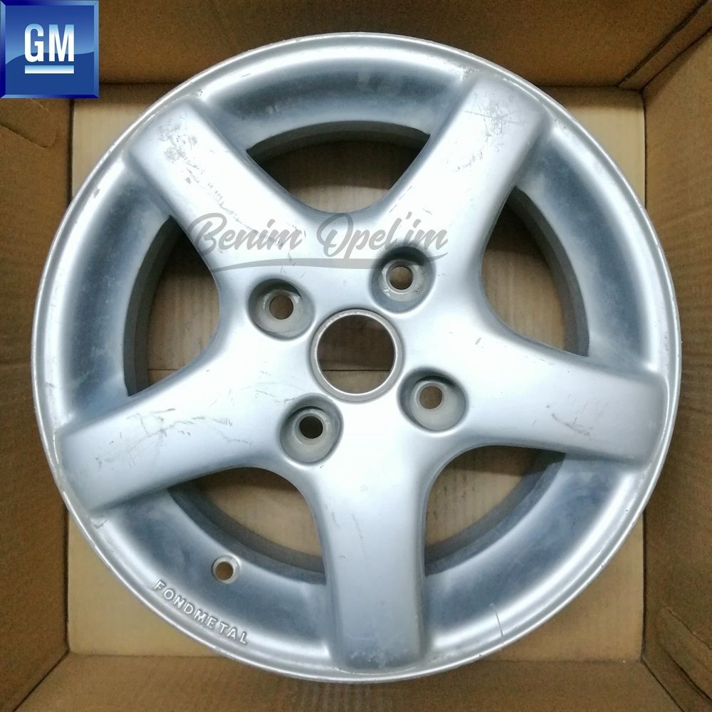 Product Code : 93236688 - Opel Corsa B, Tigra A Steel Wheel Rim Silver Grey 4 Wheel 6Jx14 Inch Code: Et38 1 Piece Price GM Genuine 93236688