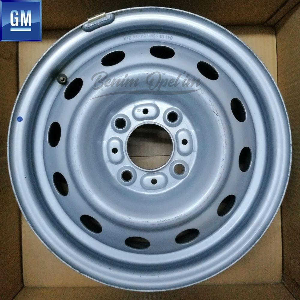 Product Code : 90496917 - Silver Steel Rim 5Jx14 Inch Code: Et49 Opel Vectra A, Astra F, Corsa B C, Tigra A, Combo B C 1 Piece Price GM Genuine 90496917 - 1002401