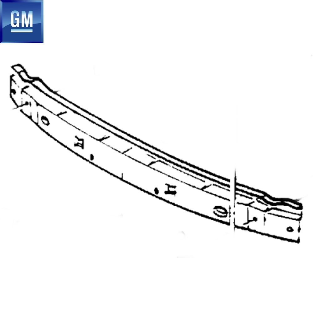 Opel Corsa B, Combo B Without Air Conditioner Front Bumper Carrier Iron GM Original 90386653 - 1405214